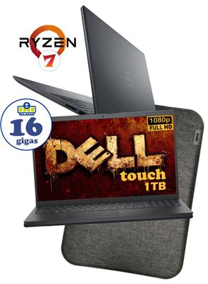 NOTEBOOK DELL 15.6 PLUS FHD TOUCH RYZEN 7 7730U 16GB 1TB W11 US + FUNDA